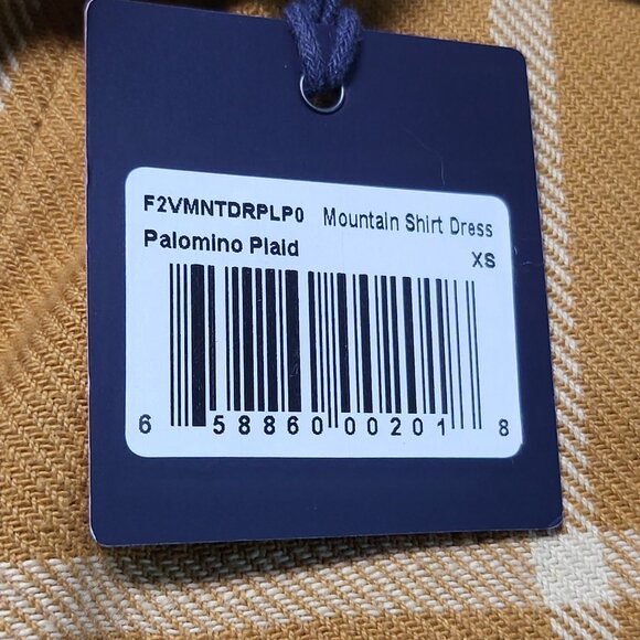 NWT The Normal Brand Mountain Shirt‎ Dress Palomino Plaid Women's XS MSRP $168 - Picture 8 of 11